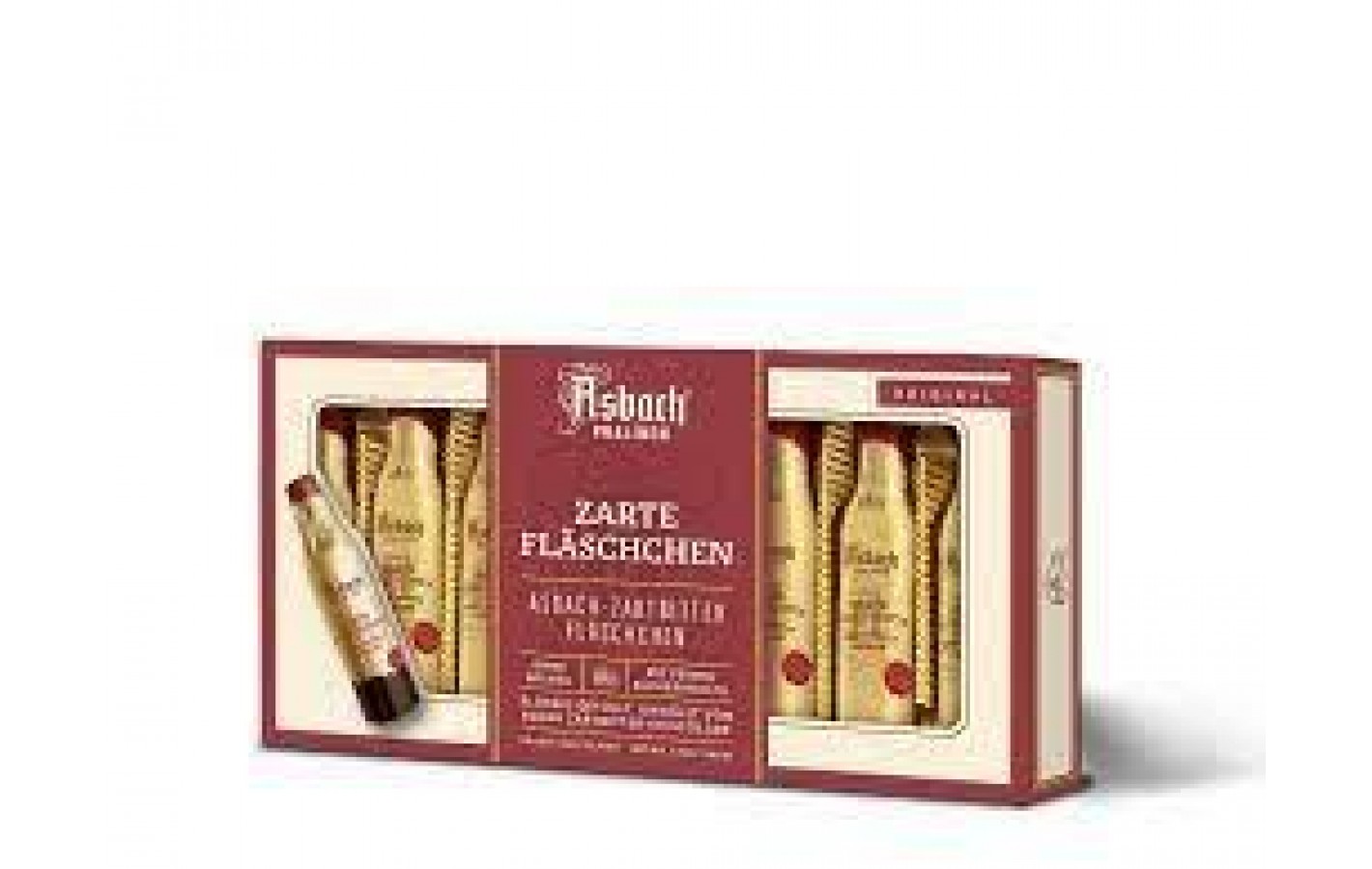 Конфеты из черного шоколада с бренди Asbach Pralinen Zarte Flaschchen 100г Германия