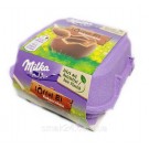 Шоколадні яйця з шоколадним кремом Milka Loffel Ei Kakaocreme (4x34г) 136г Швейцарія  Чотири яйця з альпійського молочного шоколад