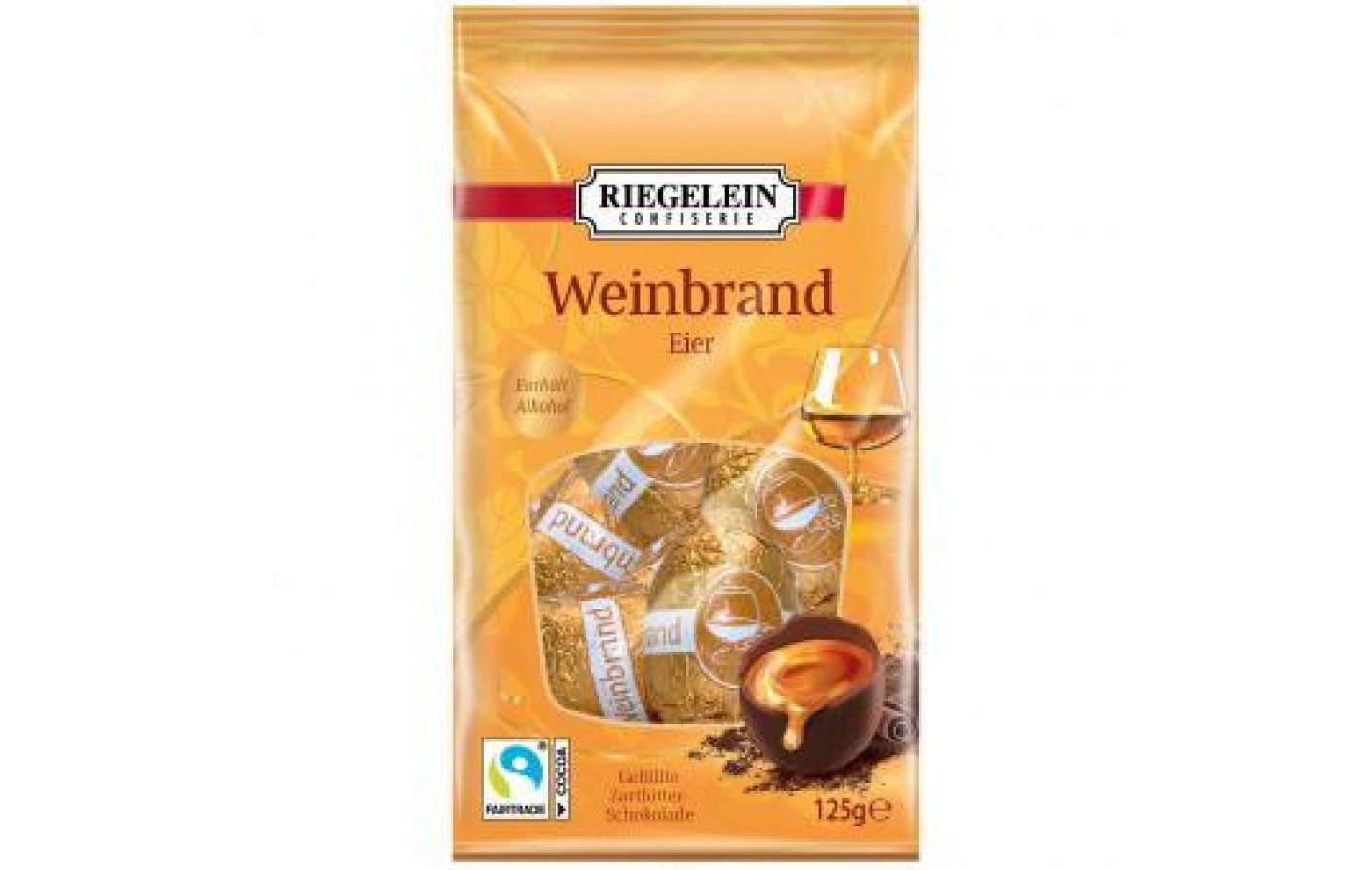 Шоколадные яйца с бренди Oster Edition Weinbrand 150г Германия