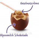 Шоколадные яйца с ореховым кремом Milka Loffel Ei Haselnusse (4x34г) 136г Швейцария