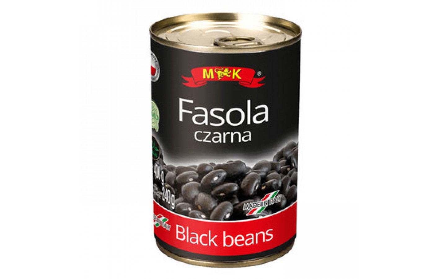 Квасоля чорна M&K Fasola Czarna 400г/240г Польща