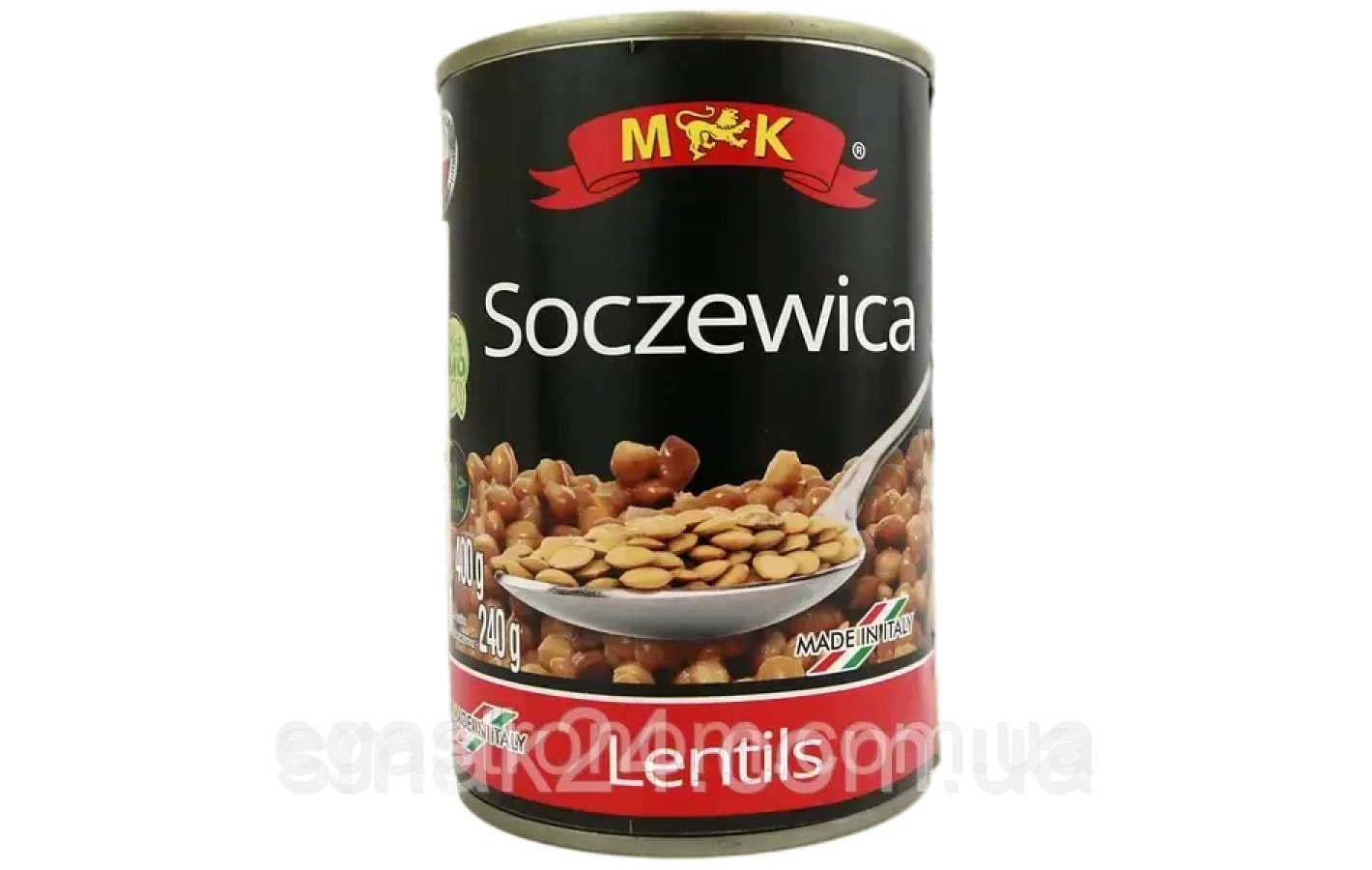 Чечевица консервированная M&K Soczewica 400г/240г Польша