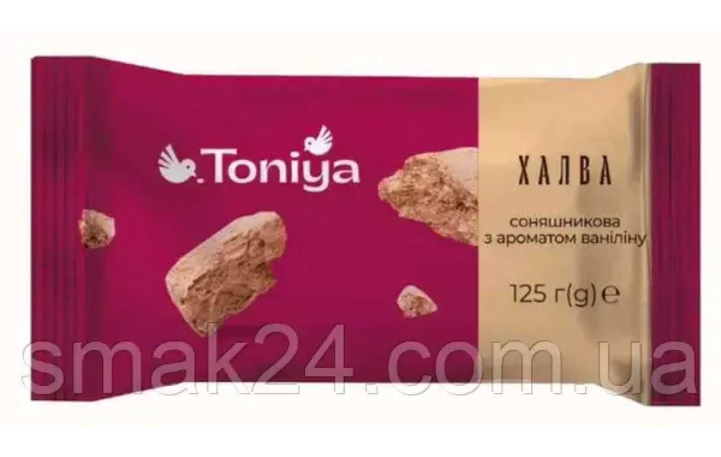 Халва соняшникова зі смаком ваніліну ТМ Toniya 125г Україна