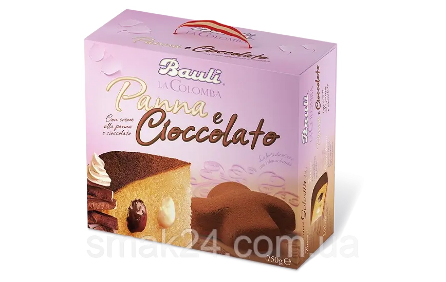 Кекс із шоколадним та вершковим кремом Bauli La Colomba Panna e Cioccolato 750г Італія