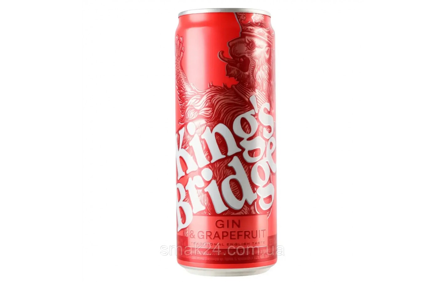 Напиток слабоалкогольный King's Bridge Gin&Grapefruit 7% 500мл Украина