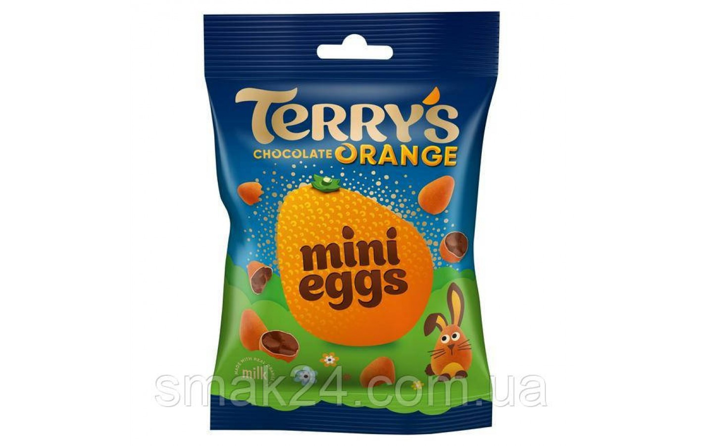 Шоколадно-апельсинові яйця в цукровій оболонці Terry's Chocolate Orange Mini eggs milk 80г Англія