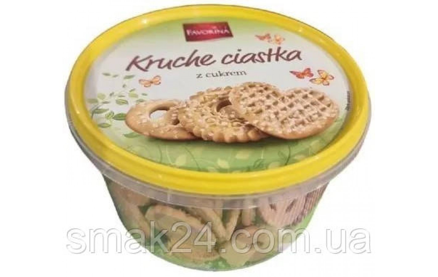 Печиво пісочне фігурне з цукром Favorina Kruche ciastka z cukrem 300 г Німеччина