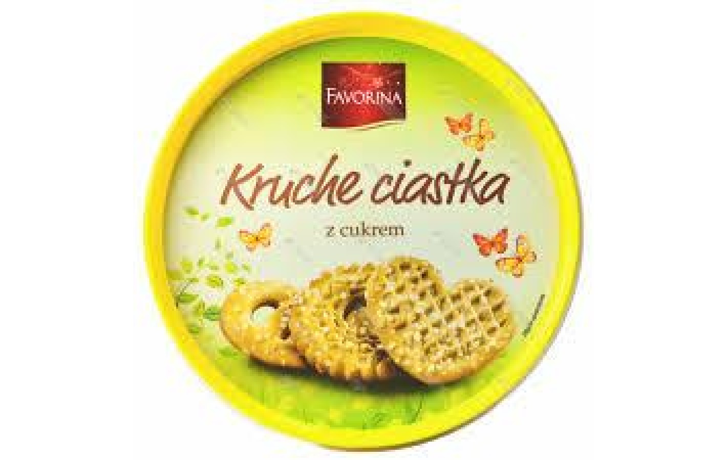 Печиво пісочне фігурне з цукром Favorina Kruche ciastka z cukrem 300 г Німеччина