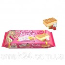 Тістечко бісквітне з полуничним кремом + 70 наклейок для нігтів Freddi Barbie (10*25 г) 250 г Італія