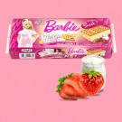 Тістечко бісквітне з полуничним кремом + 70 наклейок для нігтів Freddi Barbie (10*25 г) 250 г Італія