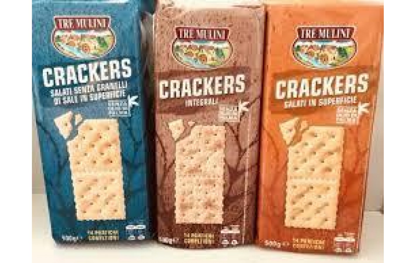 Крекер без пальмової олії Tre Mulini Crackers integrali 500g Італія