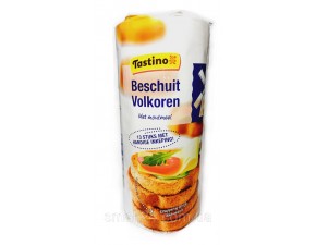 Гренки из цельнозерновой и солодовой муки Tastino Beschuit Volkoren 140г Германия