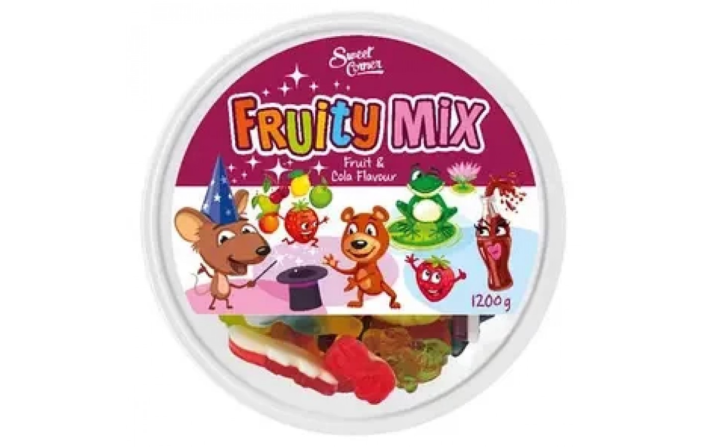 Желейные конфеты Фруктовый Микс с колой Sweet Corner Fruity Mix 1200г Германия