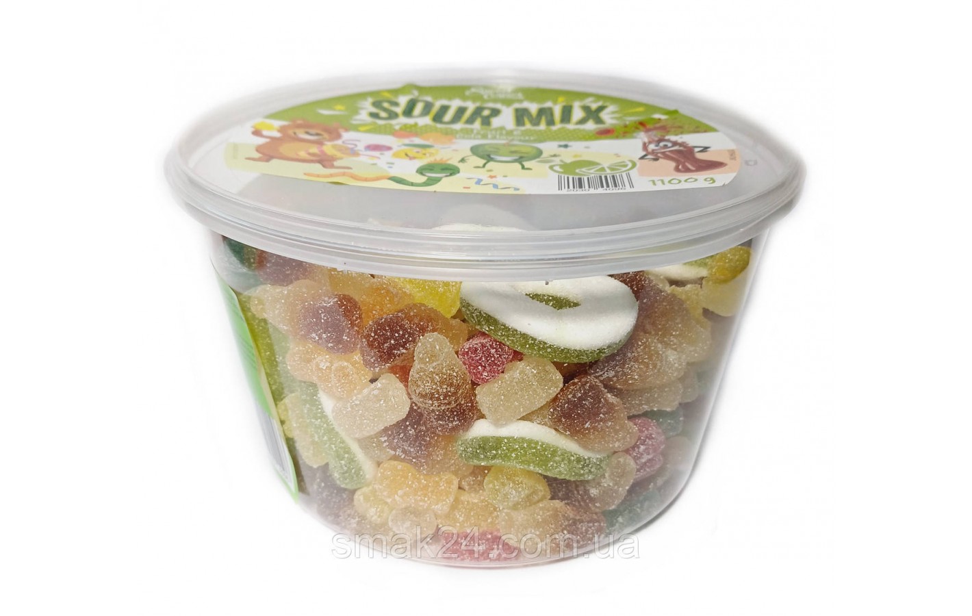 Желейные конфеты Кислый Фруктовый Микс с колой Sweet Corner Sour Mix 1100г Германия