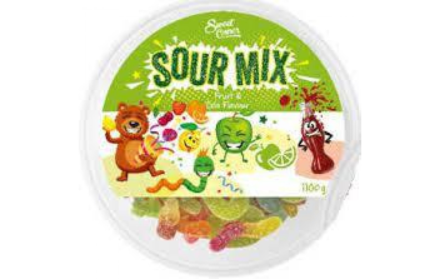 Желейные конфеты Кислый Фруктовый Микс с колой Sweet Corner Sour Mix 1100г Германия