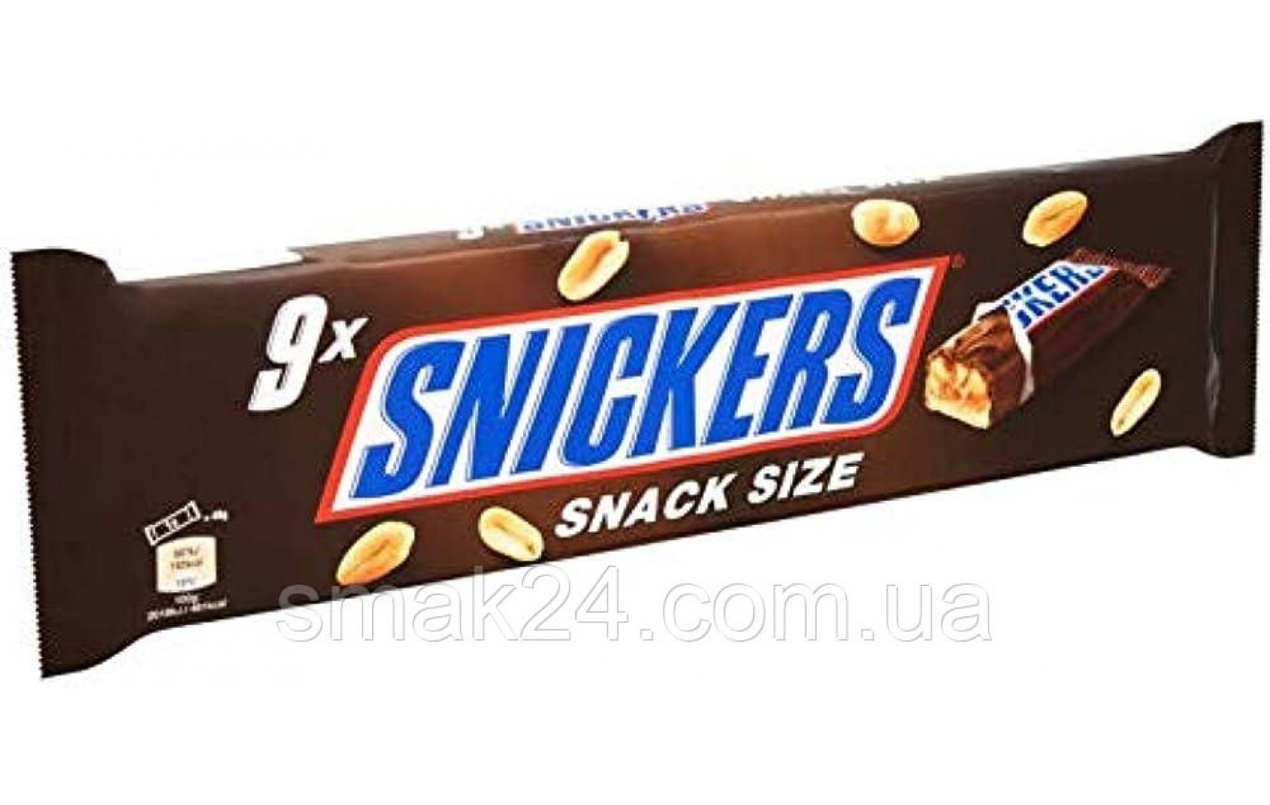 Шоколадний батончик SNICKERS 40 г Великобританія
