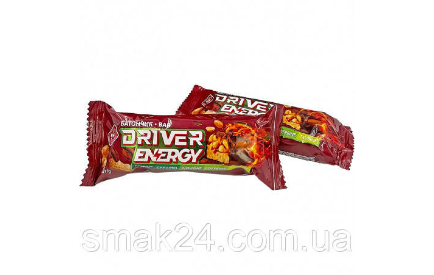 Батончик глазированный арахисово-карамельный Driver Energy 50г Украина