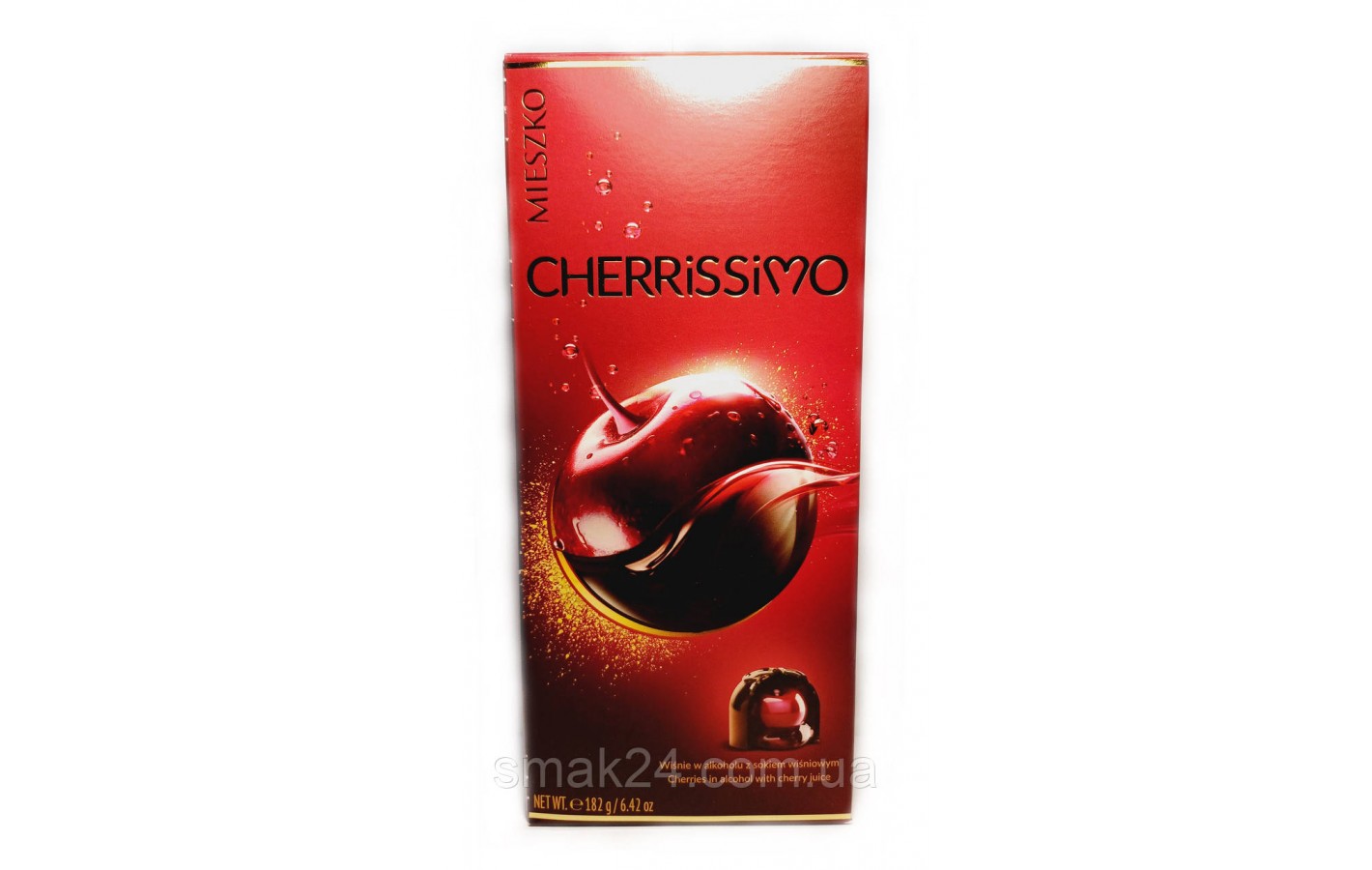 Шоколадні цукерки Вишня у лікері Mieszko Cherryssimo 182г Польща
