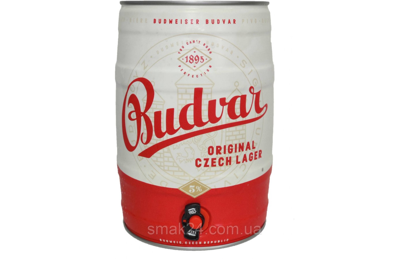 Пиво светлое Budweiser Budvar ORIGINAL ж/б 5л 5% Чехия