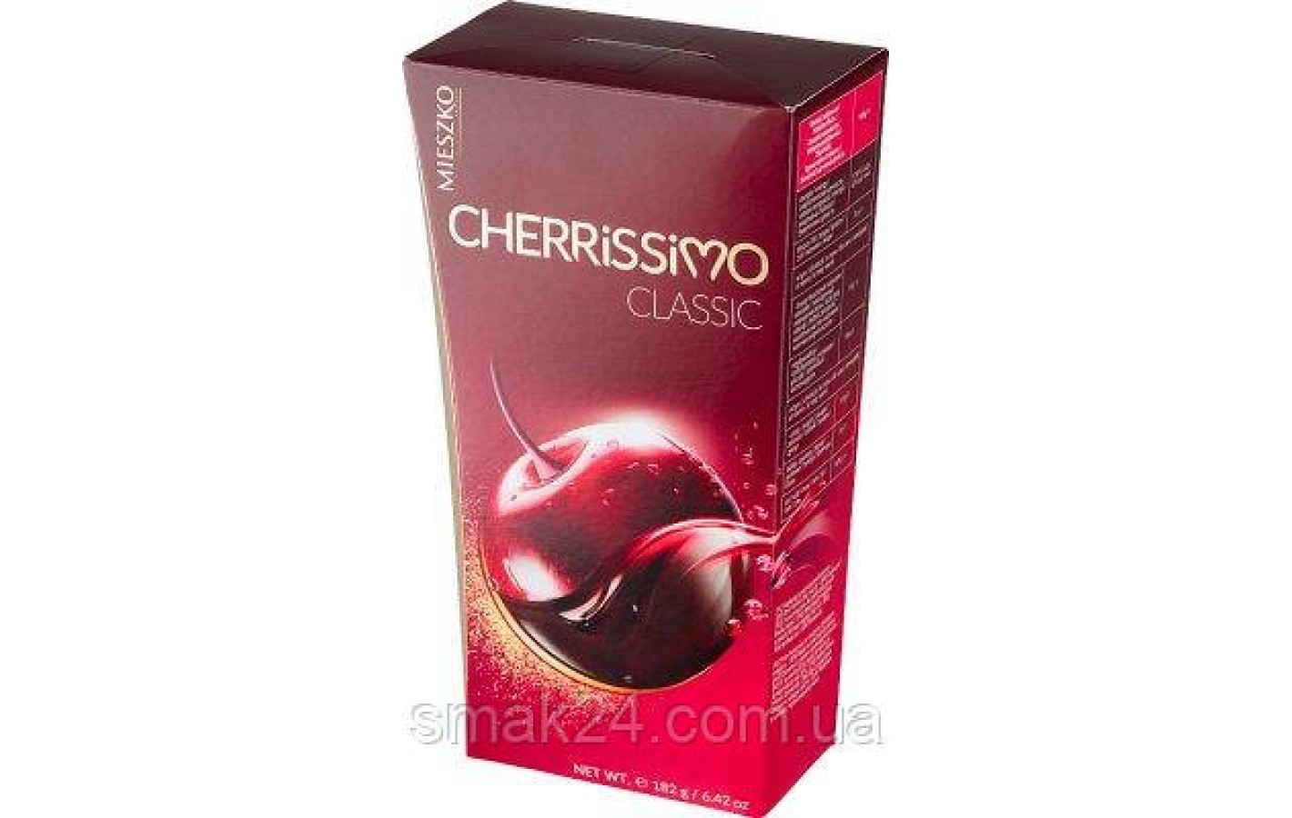 Шоколадные конфеты Вишня в ликере Mieszko Cherryssimo 182г Польша