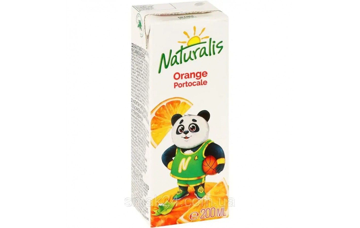 Напиток сокосодержащий Апельсиновый Naturalis Orange 0.2 л с трубочкой