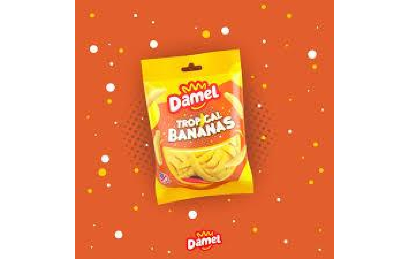 Желейні цукерки Тропічні банани БЕЗ ГЛЮТЕНУ Damel Tropical Bananas 80г Іспанія