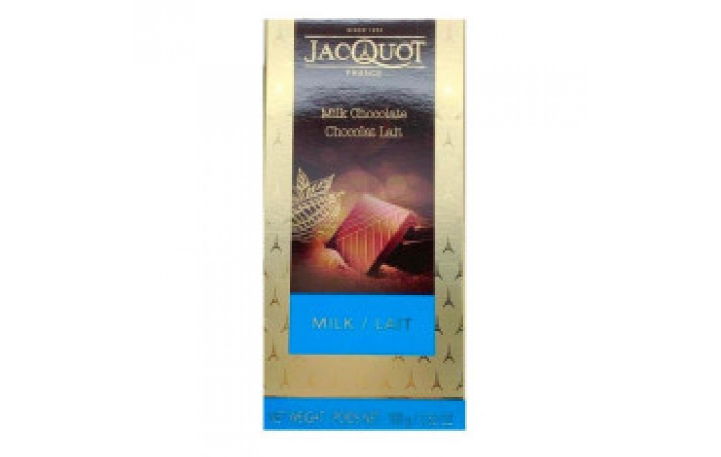 Шоколад молочный 33% какао Jacquot Milk Chocolate 100г Франция