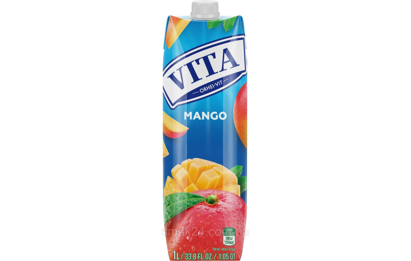 Нектар із манго з м'якоттю Vita Orhei-Vit Mango 1л Молдова