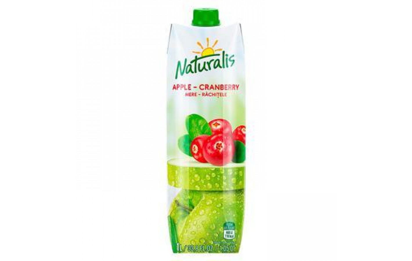 Напиток соковый яблочно-клюквенный Naturalis Apple-Cranberry 1л Молдова