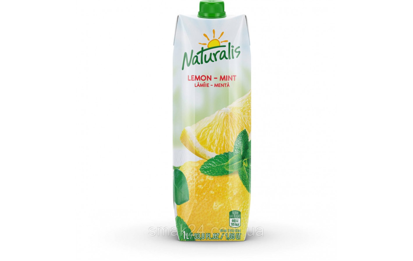 Напиток соковый лимон с мятой Naturalis Lemon - Mint 1л Молдова