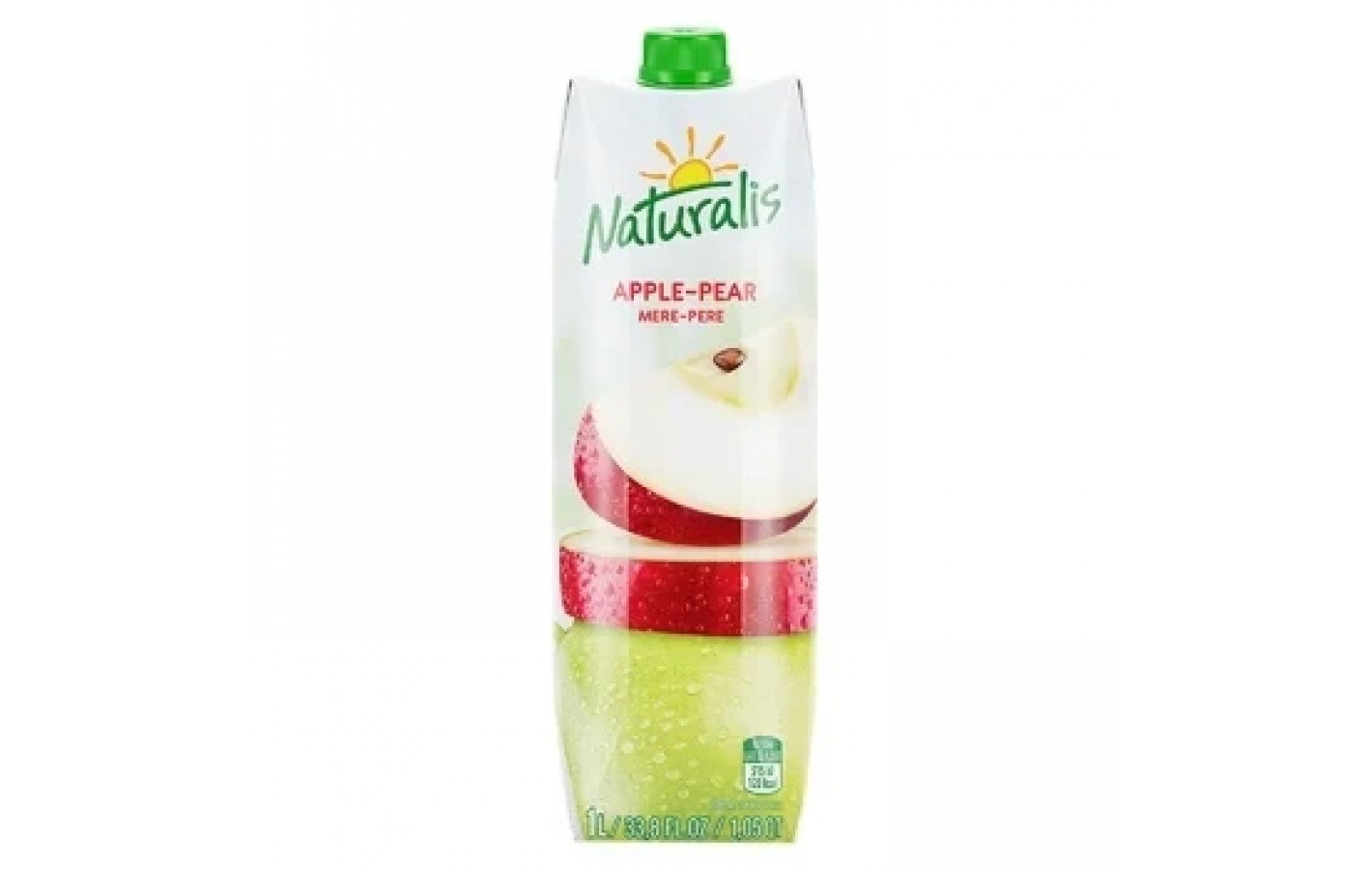 Нектар яблочно - грушевый с мякотью Naturalis Apple - Pear 1л Молдова