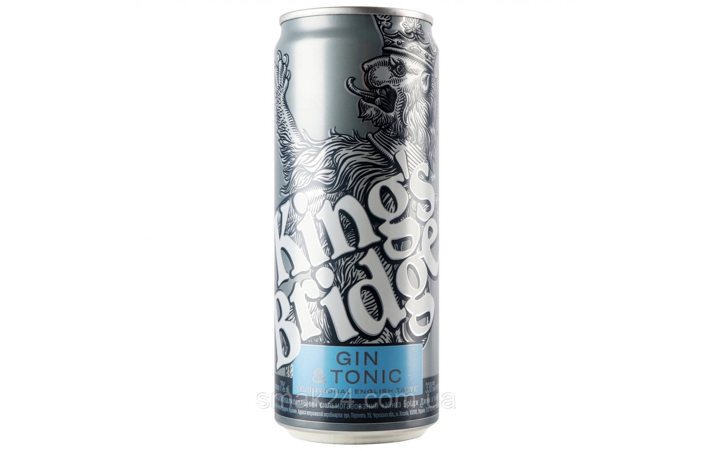 Напиток слабоалкогольный King's Bridge Gin&Tonic 7% 500мл Украина