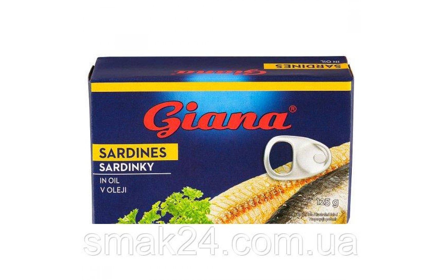 Сардины в растительном масле Giana Sardines in Oil 125/90г Чехия