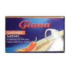 Сардини в олії з перцем чилі Giana Sardinky ve slunecnicovem oleji s chilli 125/90г Чехія