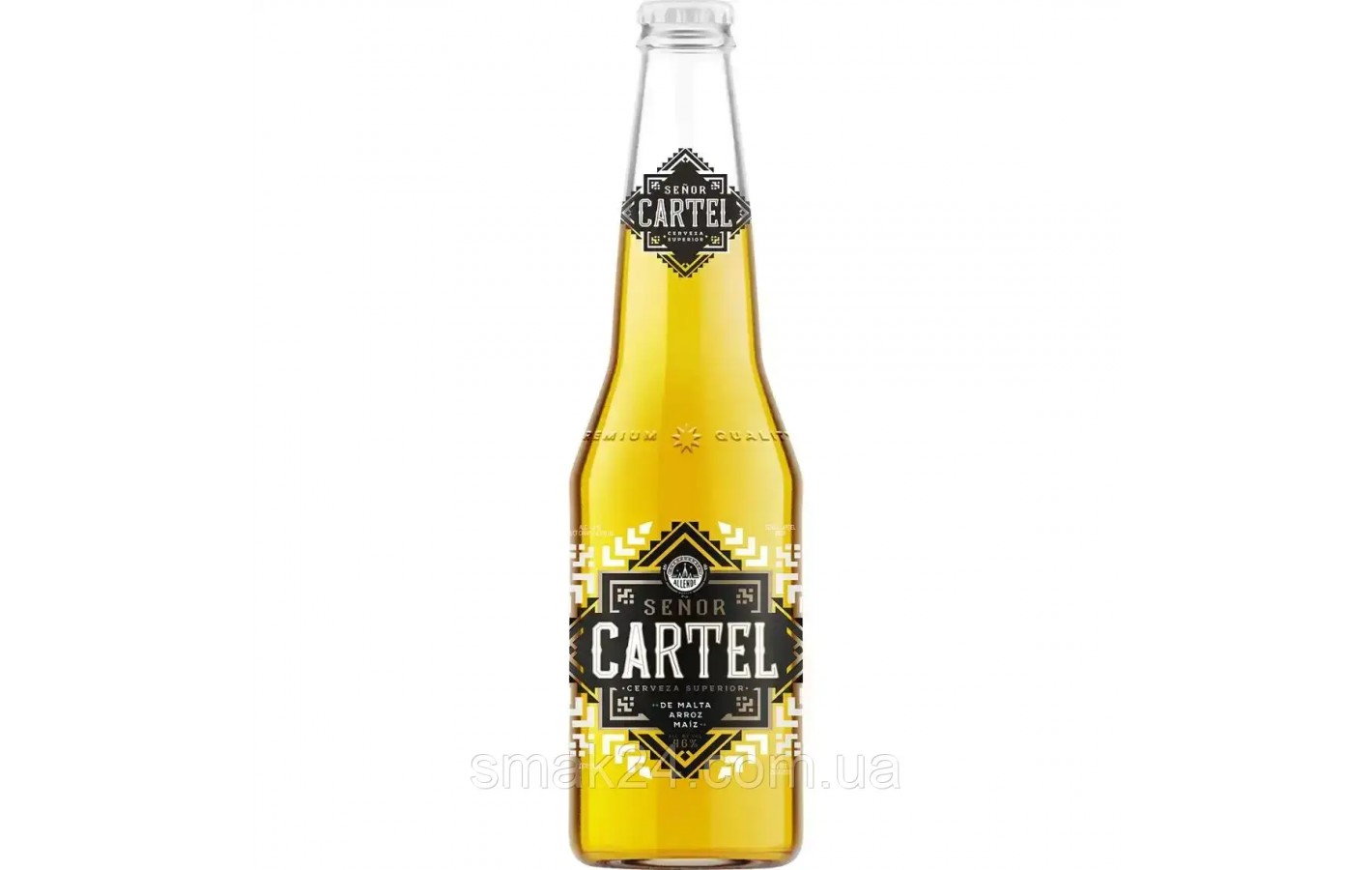 Пиво светлое Senor Cartel 4.6% 0.33 ст/б