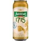 Пиво светлое Львовское 1715 4.5% 0.48л ж/б