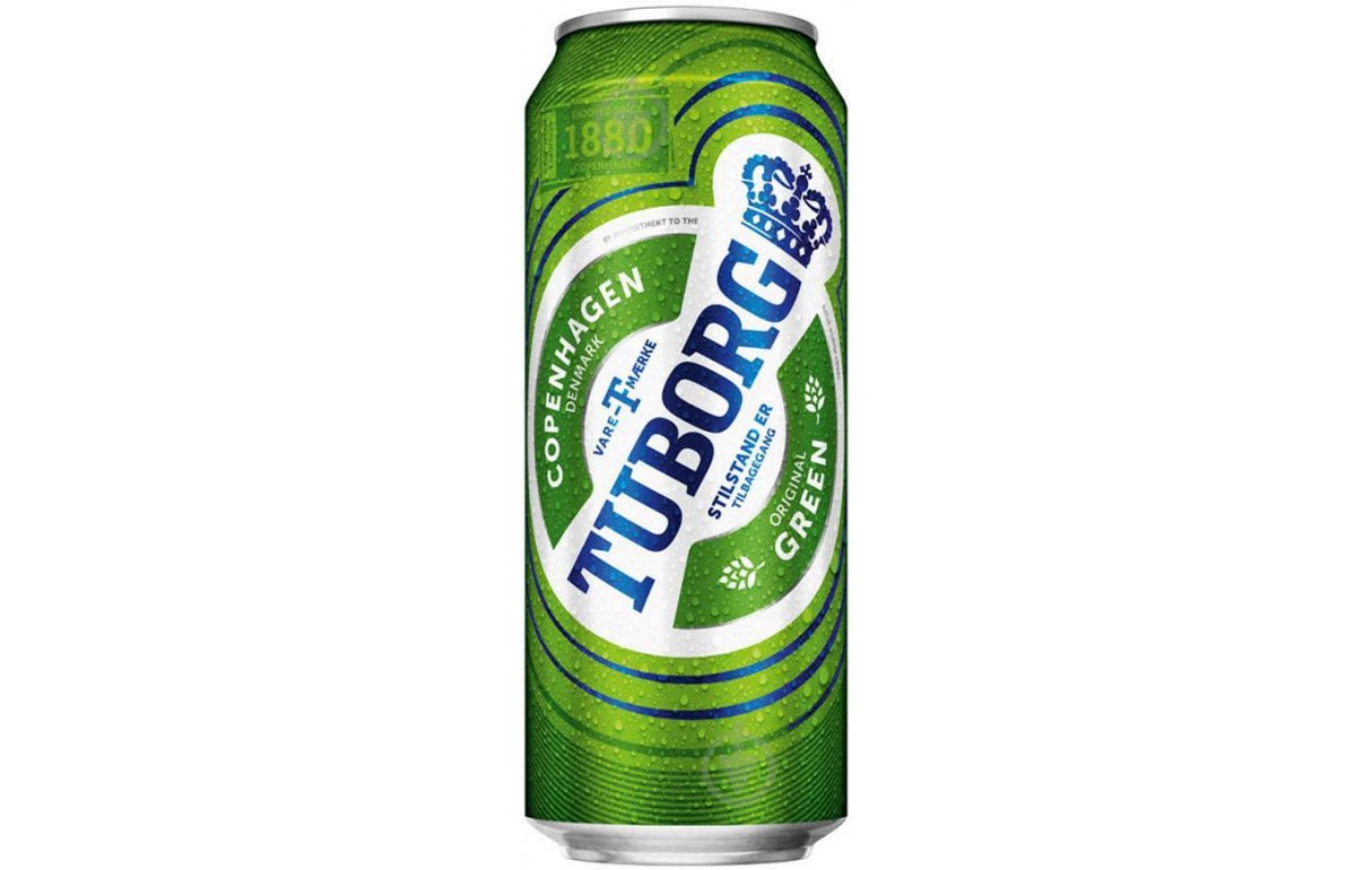 Пиво светлое Tuborg Green 4.6% 0.5л ж/б