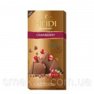 Шоколад молочный с клюквой 30% какао Heidi Milkberry Cranberry 80г Румыния
