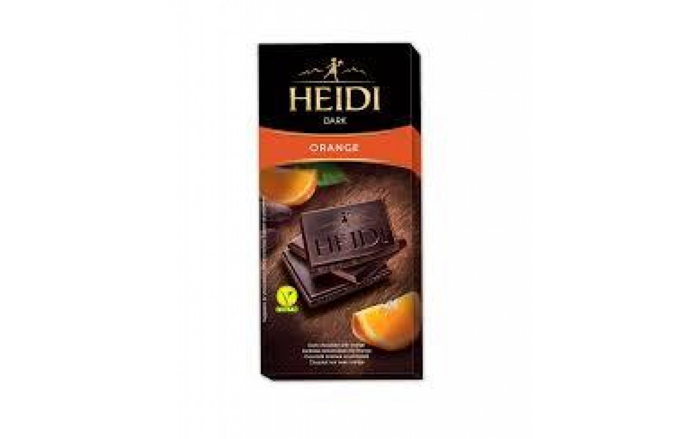 Шоколад темний з апельсином 50% какао Heidi Dark Orange 80 г Румунія