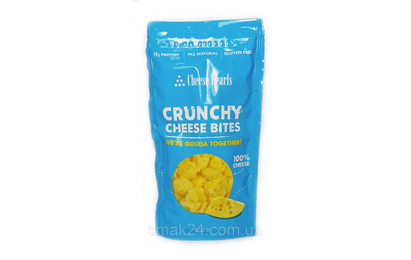 Сырные хрустящие кусочки БЕЗ ГЛЮТЕНА Cheese Pearls Crunchy Gouda 30г Греция