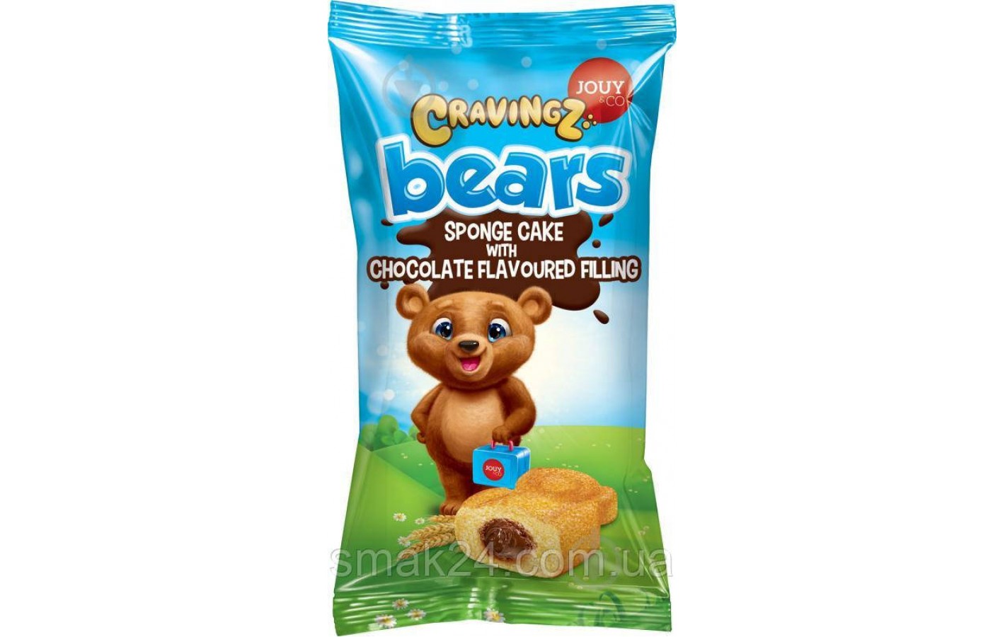 Бисквит Мишка с шоколадной начинкой Cravingz Bears 200г(5x40) JOUY&Co Турция