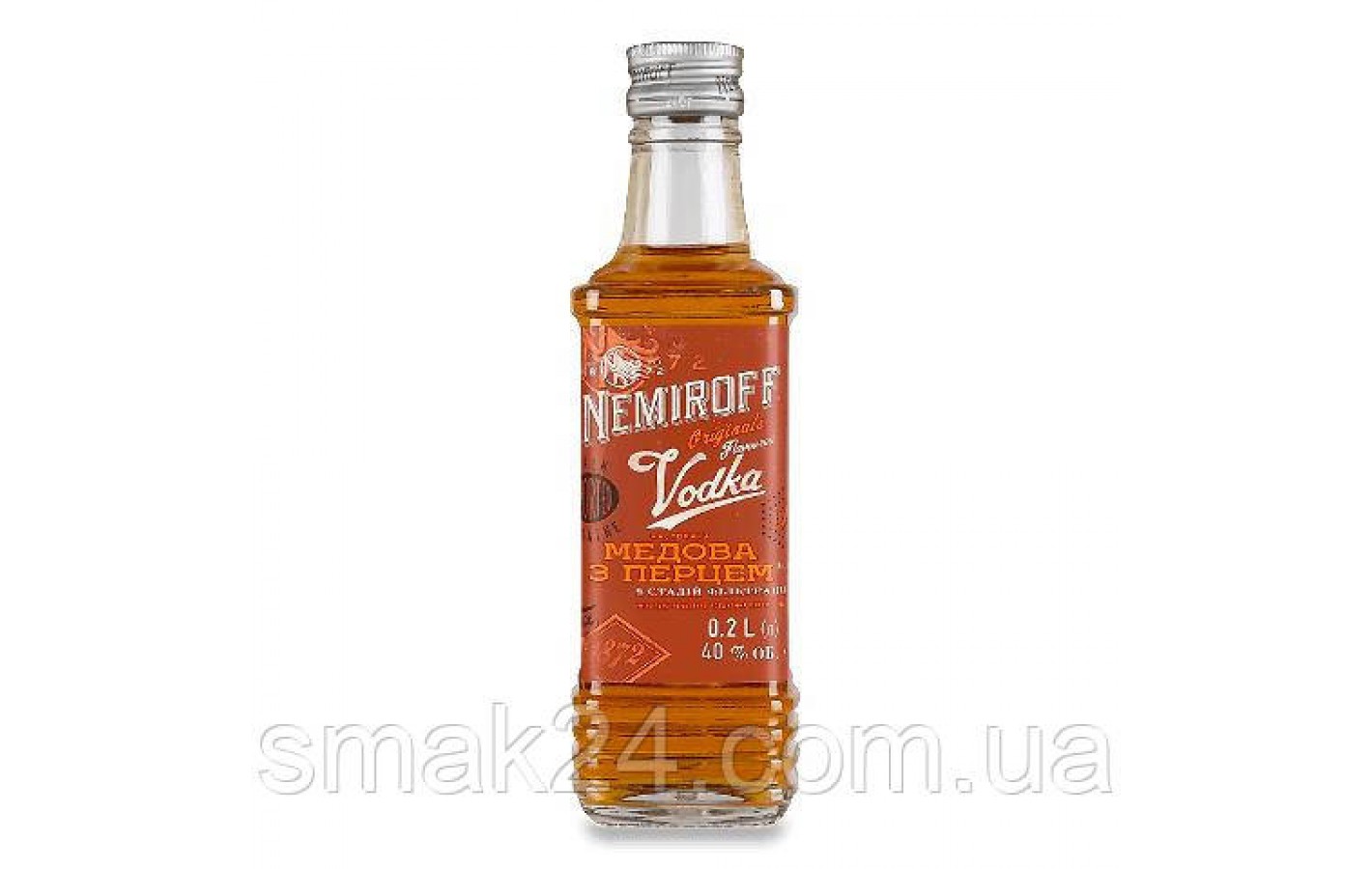 Настойка Медовая с перцем Nemiriff Vodka 0.2л 40%