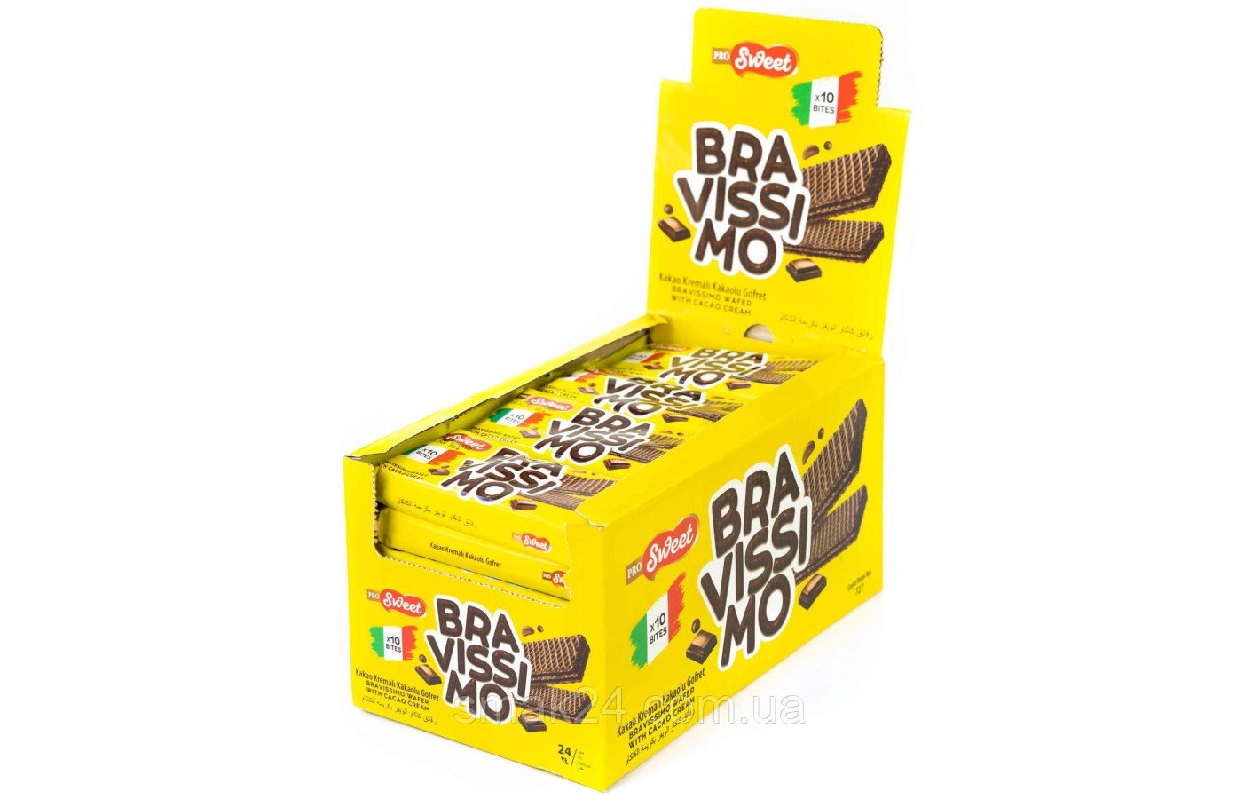 Вафли с шоколадным кремом PRO Sweet Bravissimo 50г Италия