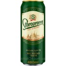Пиво світле відфільтроване Staropramen 4.2 % 0.48л ж\б