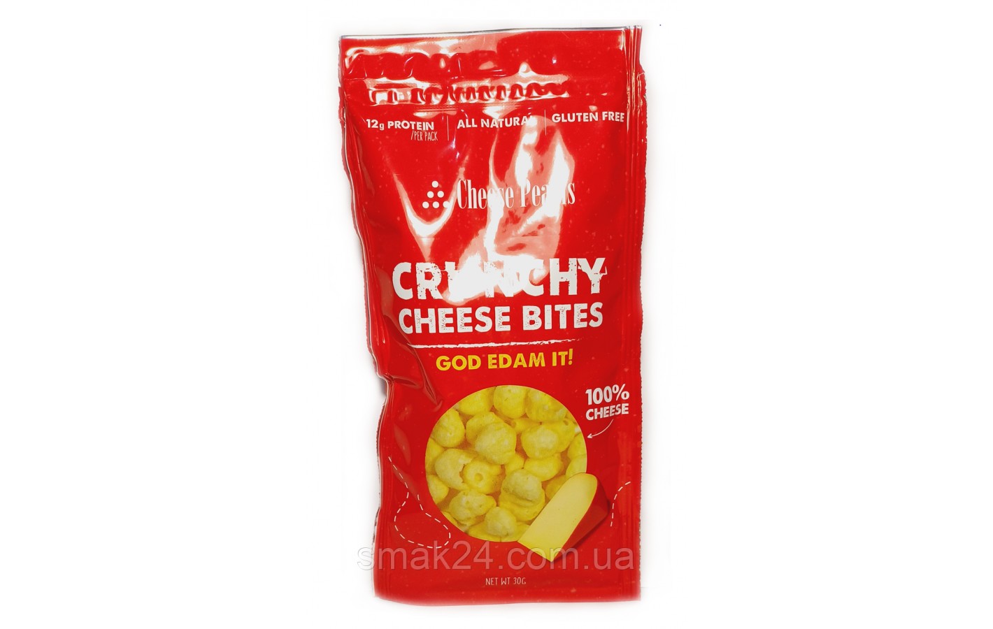 Сырные хрустящие кусочки БЕЗ ГЛЮТЕНА Cheese Pearls Crunchy Edam 30г Греция