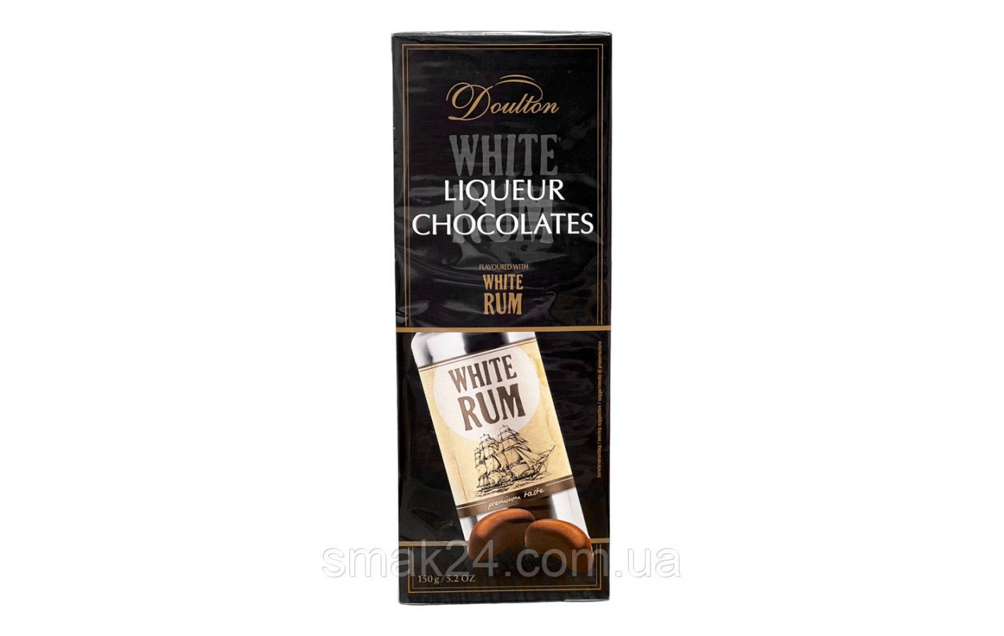 Шоколадні цукерки з білим ромом Doulton Liqueur Chocolates White Rum 150г Німеччина