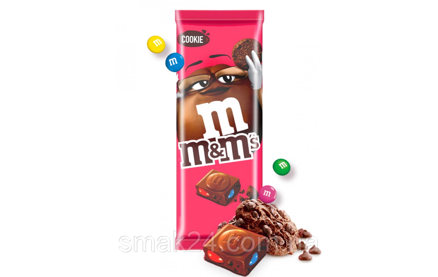 Шоколад молочный с цветным драже M&M's 165г Великобритания