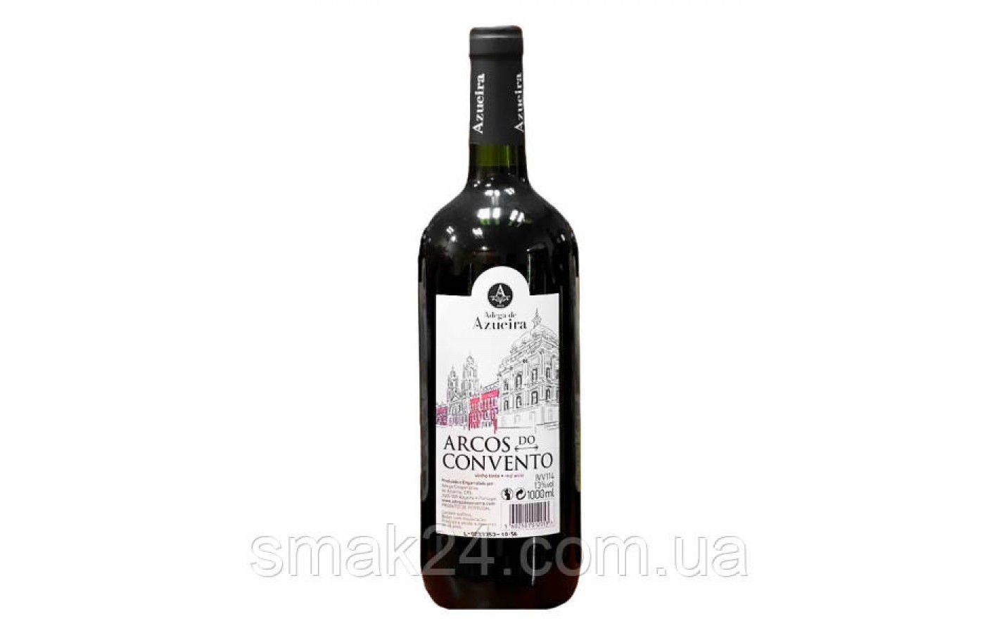 Вино красное столовое Adega de Azueira Arcos do Convento Vinho Tinto 13% 1л Португалия