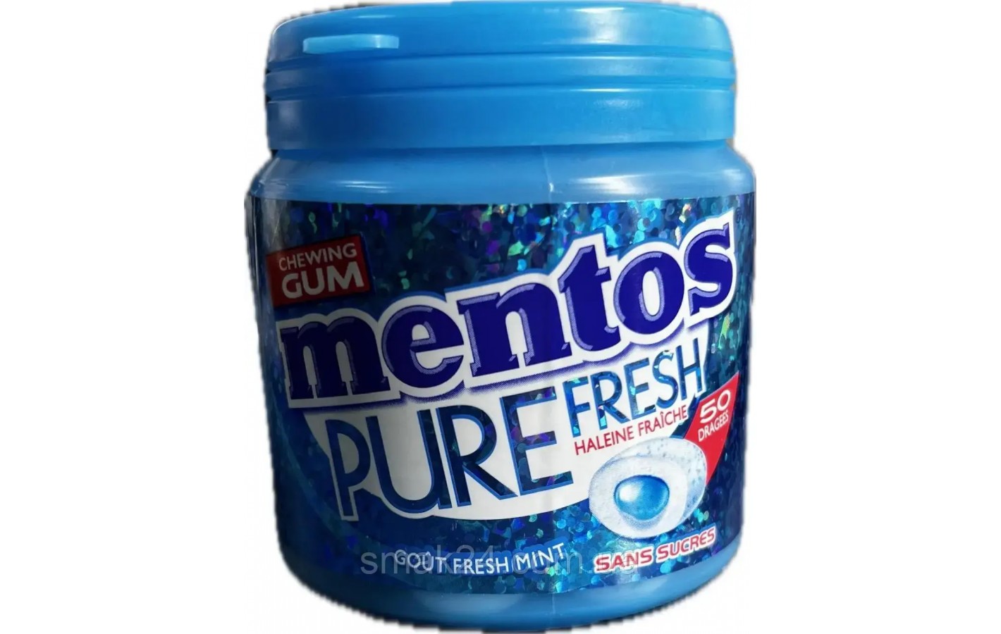 Жувальна гумка БЕЗ САХАРА Mentos Pure Fresh Mint 100 г (50 шт.) Голландія