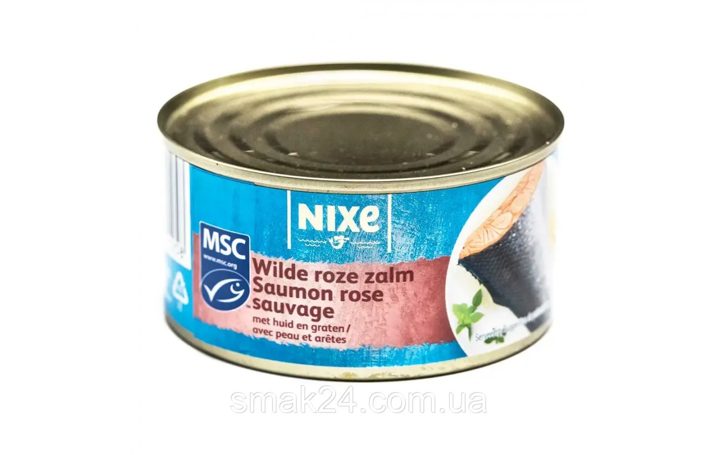 Горбуша натуральна з додаванням олії Nixe Wild roze zalm 213г/155г Німеччина